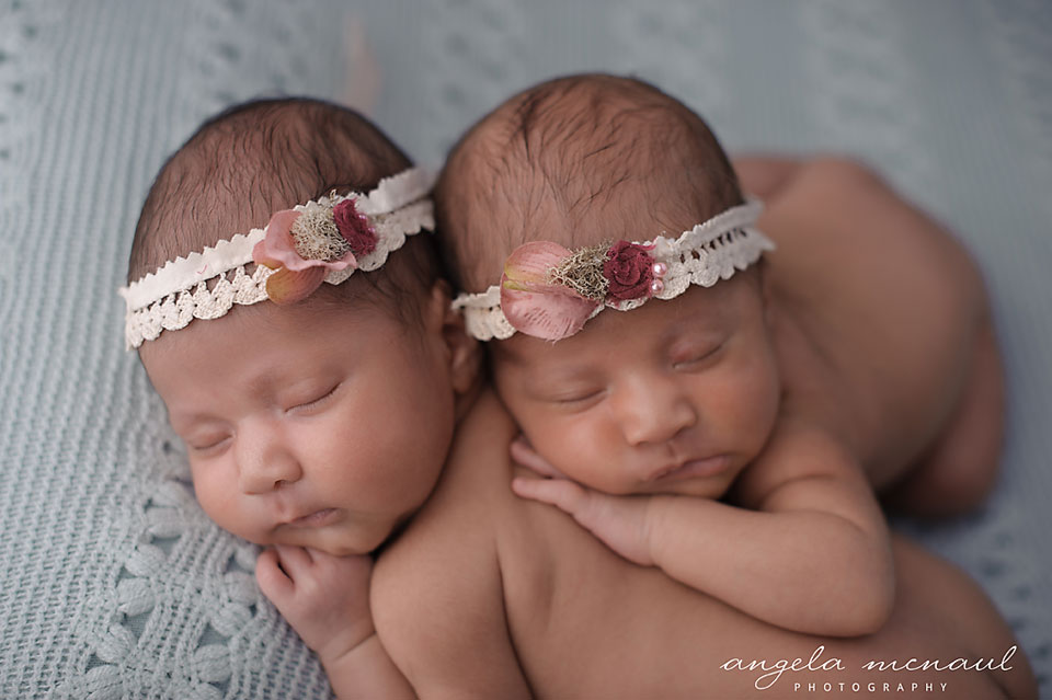 ~Twin Girls~ Keswick & Charlottesville Twin Newborn Photographer Angela McNaul Photography