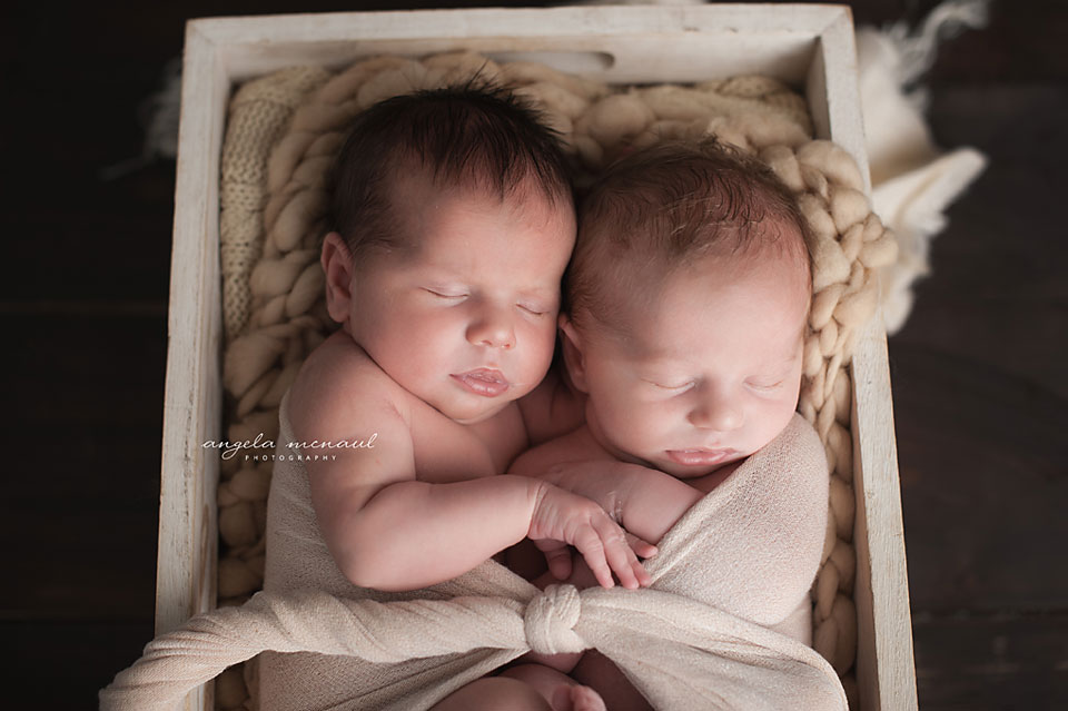Elijah & Jocelyn Twin Newborn Photographer