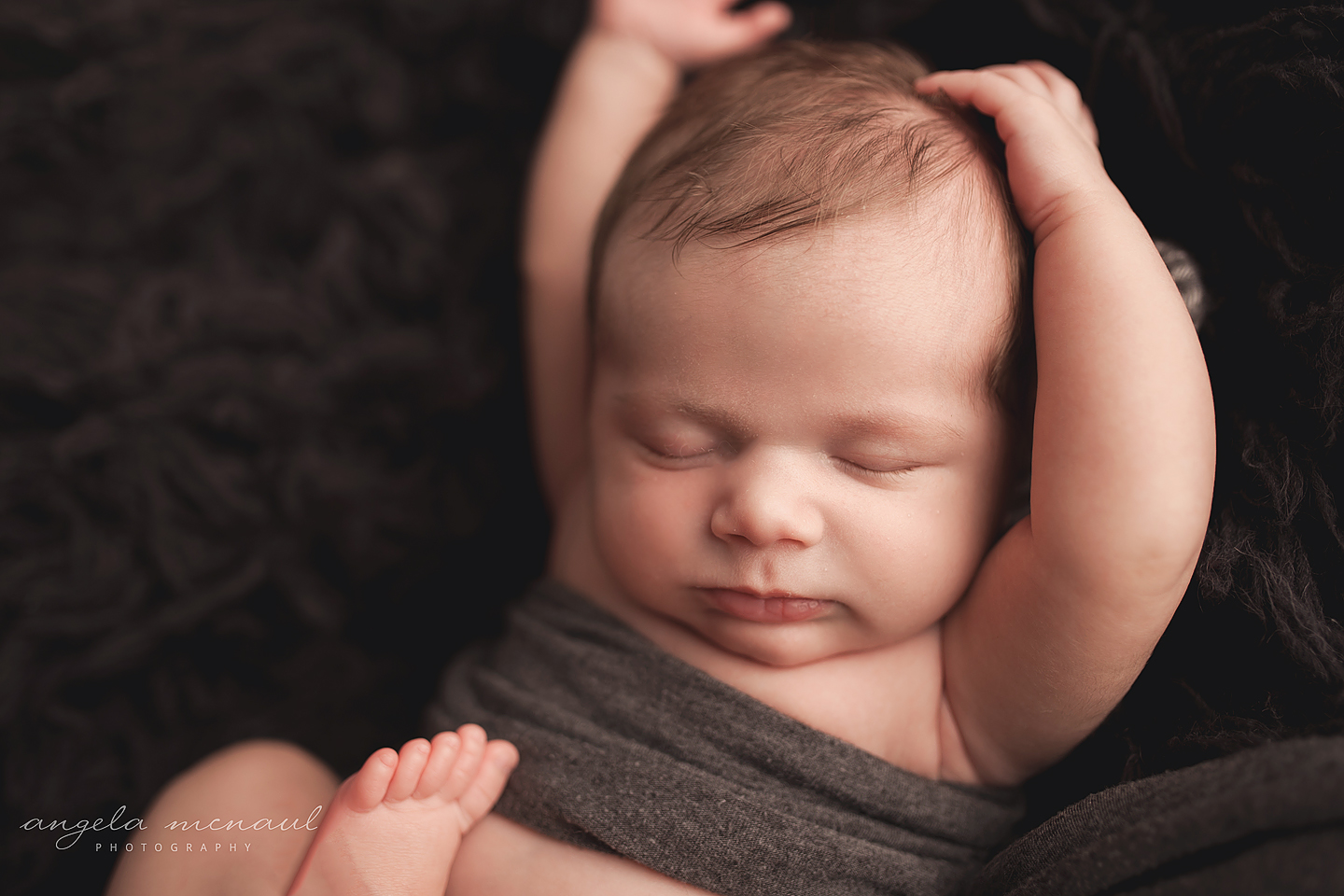 Charlottesville Newborn Photographer One Month Old Baby Ethan