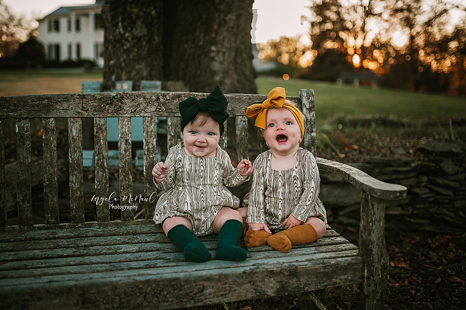 Charlottesville Baby Milestone Photographer Sutton and Sawyer