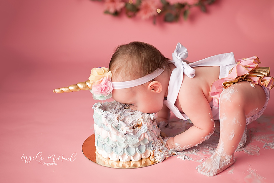 Charlottesville Baby Photographer Photographing Shebly’s Cake Smash