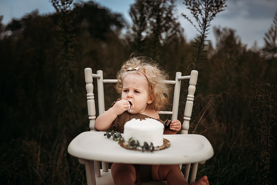 Charlottesville Cake Smash & Baby Photographer Baby Lucy