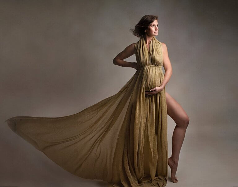 Studio Maternity Session with Brittany