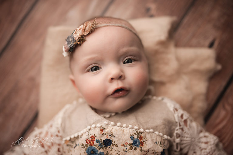 Waynesboro Baby Photographer Photographing Milestone Session for Rowan