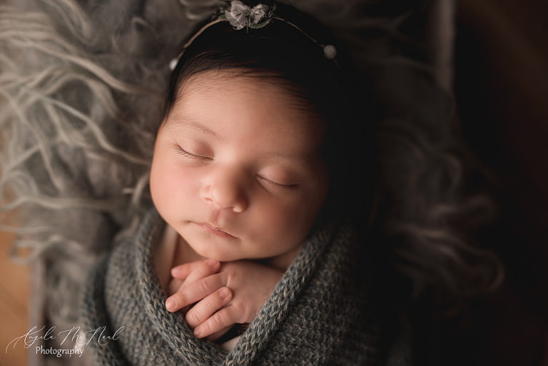 Charlottesville Newborn Baby Photography Session with Baby Ameera