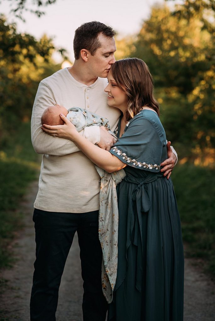 Outdoor Newborn Photography Session for the Richardson Family in Crozet Virginia