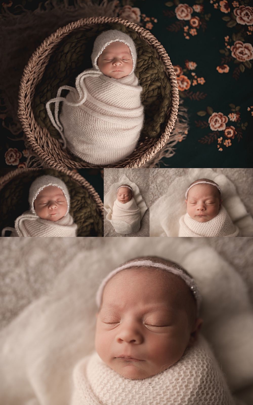 charlottesville newborn studio newborn baby wrapped