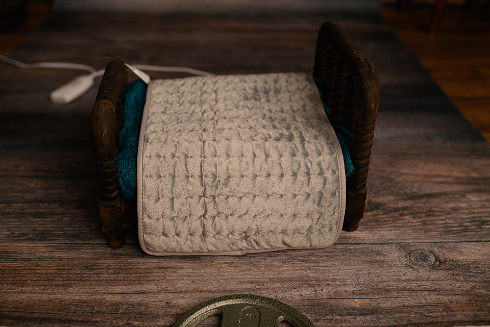 Charlottesville newborn photography studio prepared for a newborn session